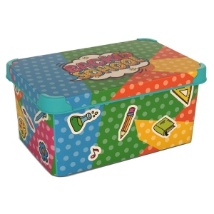 Короб для зберігання Qutu Style Box з/кр. Back to school 5 л