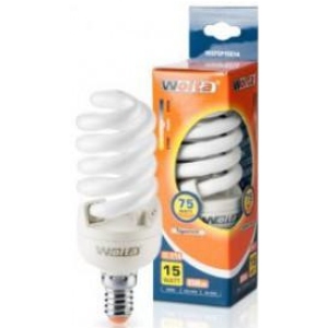 Лампочка люмінесцентна компактна Wolta 10SFSP15E14 15Вт