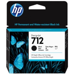 Картридж для струменевих принтерів/БФП HP DJ No.712 DesignJet Т230/Т630 Black 38ml (3ED70A)