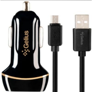 Автомобільний зарядний пристрій Gelius АЗУ Gelius Ultra Voyager GU-CC02 2USB 2.4A + Cable MicroUSB Black