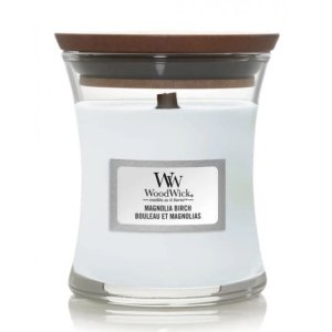 Свічка скло Woodwick Mini Magnolia Birch (Магнолія та Береза) 85г (1720917E)