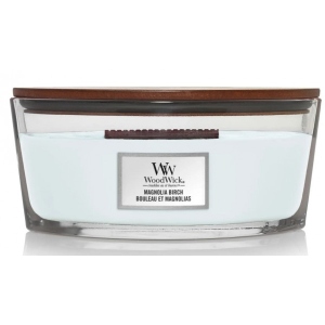 Свічка скло Woodwick Ellipse Magnolia Birch (Магнолія та Береза) 453г (1720911E)
