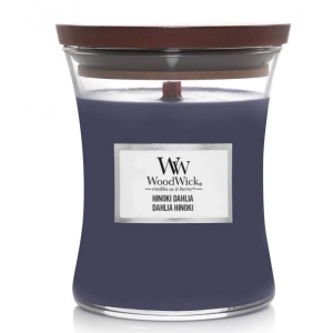 Свічка скло Woodwick Medium Hinoki Dahlia (Хінокі Далія) 275г (1743618E)