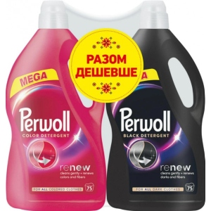 Засіб для делікатного прання Perwoll д/цветных вещей 3,75л + д/темных и черных вещей 3,75л