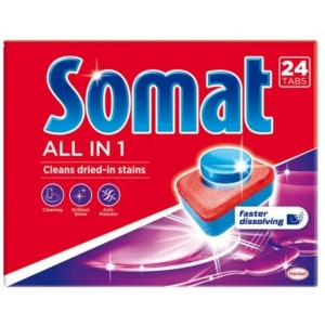 Таблетка для посудомийної машини Somat All in one Extra 24 шт