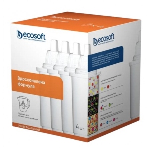 Картридж для фільтру-глечика Ecosoft комплект Покращений 01484, 3+1 шт