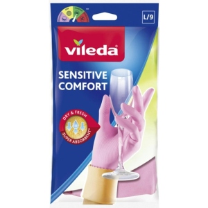 Рукавички латексні Vileda Sensitive Comfort L (4003790006890) Київ