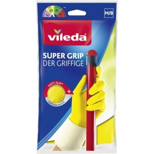 Рукавички латексні Vileda Super Grip M (8001940003351)