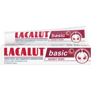 Зубна паста Lacalut basic Захист ясен 75 мл (4016369961605) порівняти ціни