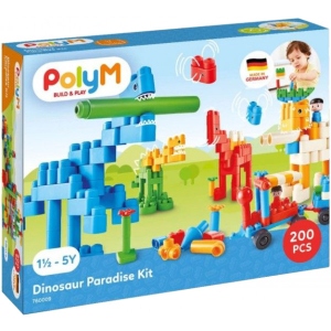 Пластиковий конструктор PolyM Рай для динозаврів 200 деталей (760009)