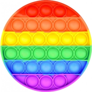 Стретч-антистрес Rodent Pioneer Pop It Rainbow color circle Plastic bag (SD-GT-C009)