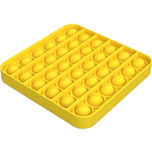 Стретч-антистрес Rodent Pioneer Pop It Yellow square Plastic bag (SD-GT-S001)