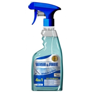 Засіб для чищення скла WASH & FREE 500мл