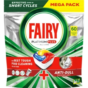 Таблетка для посудомийної машини Fairy Platinum Плюс Все в Одному Лимон 60шт фірмовий сайт