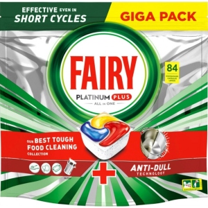 Таблетка для посудомийної машини Fairy Platinum Плюс Все в Одному Лимон 84шт офіційний магазин