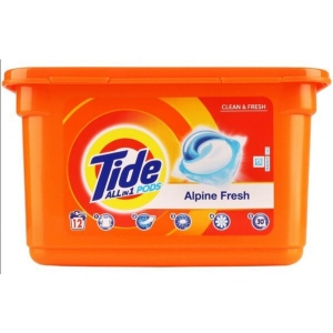 Капсули для прання Tide Чистота та Свіжість Альпійська Свіжість 12шт
