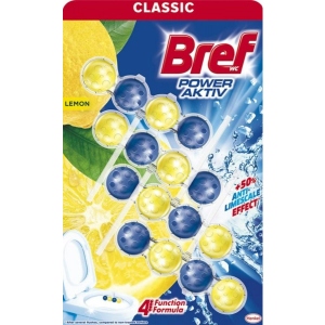 Туалетний блок Bref Сила актив Лимон Квадропак 4*50 г
