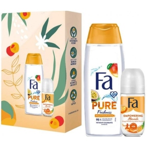 Подарунковий набір для догляду за тілом Fa Pure Freshness Гель д/душа Манго та маракуйя 250мл+Дез.ролик.Empowering Moments 50мл