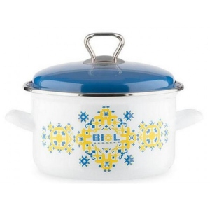 Каструля Biol CE20V1 3,1 л вишиванка жовто-блакитна