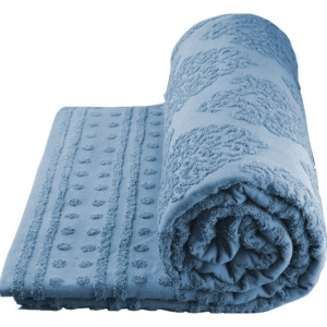 Покривало полуторне GM Textile махрове блакитне жакардове  150х200 Київ