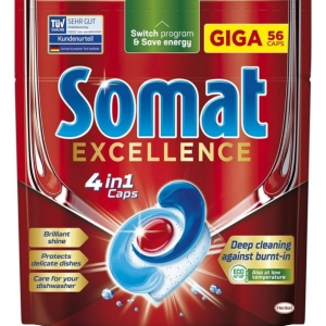 Таблетка для посудомийної машини Somat Exellence 56 шт