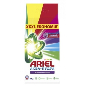 Пральний порошок Ariel Аква-Пудра Колор авт. 8,1кг