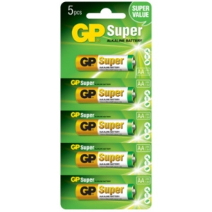 Батарейка тип AA GP LR6/AA Super Alkaline Blister 5 шт. ціни