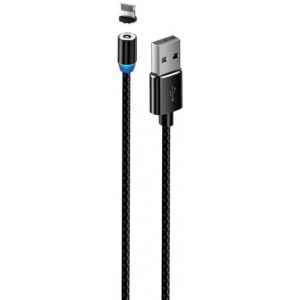 Кабель синхронізації даних ExtraDigital Magnetic USB-Lightning 1 m Black (KBU1856)