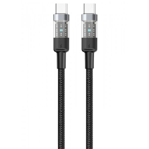 Кабель синхронізації даних Gelius Fusion GP-UCN003 (Incredible series) Type-C/Type-C (1.25m) (60W) Black (94346)