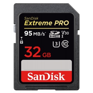 Карта пам'яті SanDisk Extreme Pro SDHC 32GB V30 UHS-I U3 (SDSDXXG-032G-GN4IN)