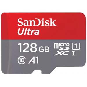 Карта пам'яті SanDisk 128GB Ultra microSDHC UHS-I Card A1 Class 10 (SDSQUA4-128G-GN6MN)