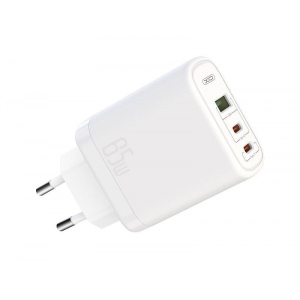 Мережевий зарядний пристрій XO 45W/1 USB + 2 USB-C 65W White (СE04-WH)
