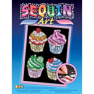 Набір для творчості з паєток Sequin Art Кекси Blue (SA1130)