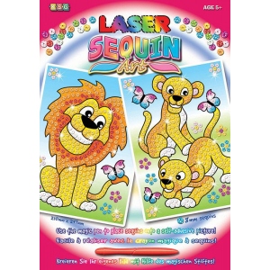 Мозаїка з паєток Sequin Art Laser Леви (SA1318) замовити в Україні