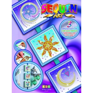 Набір для творчості з паєток Sequin Art Seasons Космос, Сонце, Місяць і Зірки (SA1511)