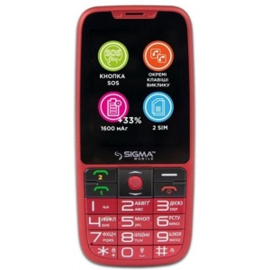 Уцінка - Мобильный телефон Sigma Comfort 50 Elegance 3 DS Red