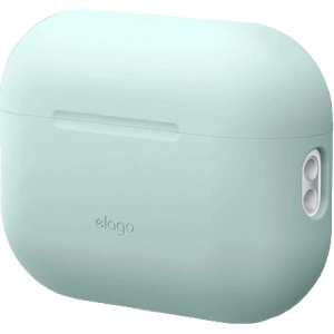 Чохол для навушників Elago Silicone Basic Case with Nylon Lanyard Mint for Airpods Pro 2nd Gen (EAPP2SC-BA+ROSTR-MT)