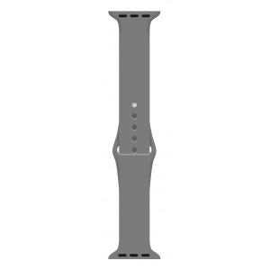 Ремінець для смарт-годинника Intaleo Silicone for Apple Watch 42/44 mm Gray (1283126494352)