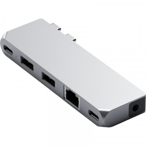 Док-станція Satechi Aluminum USB-C Pro Hub Mini Adapter Silver (ST-UCPHMIS) фірмовий сайт