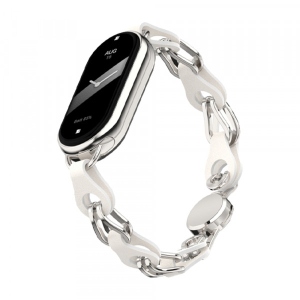 Ремінець для фітнес-браслету Armorstandart Chain Wristband for Xiaomi Mi Band 8 Silver (ARM69922)