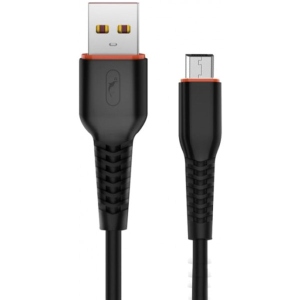 Кабель синхронізації даних SkyDolphin S54V Soft USB - microUSB 1 м Black (USB-000432)