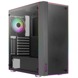 Корпус AEROCOOL Skribble-G-BK-v1 (ACCM-PB28033.11) Black без БЖ