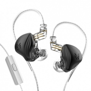 Навушники вкладиші дротові Knowledge Zenith ZEX Mic Black