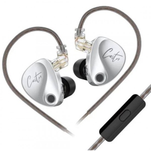 Навушники вкладиші дротові Knowledge Zenith Castor (Harman Balance) Mic Silver