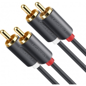 Кабель RCA UGREEN AV104 2RCA to 2RCA Audio Cable 3 m Black (10519)