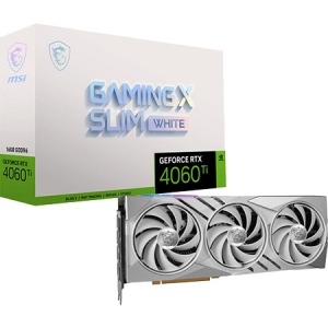 Відеокарта MSI GeForce RTX 4060 Ti GAMING X SLIM WHITE 16G