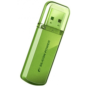 Флеш USB Silic. Po Helios 101 16 GB Green (SP016GBUF2101V1N)
