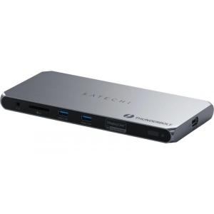 Хаб USB Satechi Thunderbolt 4 Docking Station DisplayLink Space Gray (ST-DT4MDM-EU)