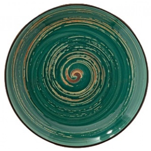 Тарілка обідня Wilmax Spiral Green 25.5 см (WL-669514 / A)