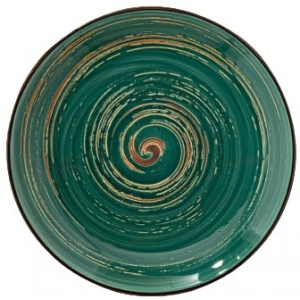 Тарілка обідня Wilmax Spiral Green 28 см (WL-669516 / A)